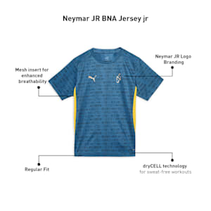 Neymar JR "BNA" Youth Football Jersey, Blue Horizon-Pelé Yellow, extralarge-IND